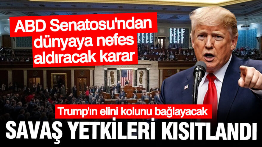 ABD Senatosu Trump’a Savaş Yetkileri Üzerinde Kısıtlama Getirdi: Cumhuriyetçiler Arasında Fikir Ayrılığı