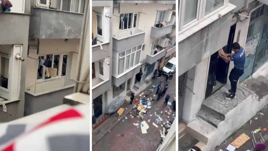 Gültepe Mahallesi’nde Şok Eden Olay: Evin Camlarını Kırarak Eşyaları Sokağa Fırlattı
