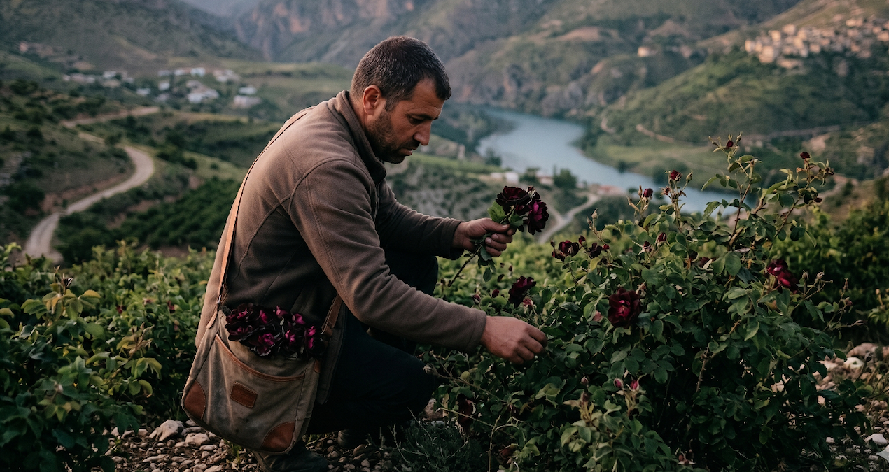 Halfeti’nin Eşsiz Karagülü: Sadece Burada Yetişiyor, Fiyatı 500 Lira