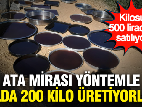 Kilosu 500 liradan satiliyor ata mirasi yontemle yilda 200 kilo uretiyorlar ZbnhUy6c